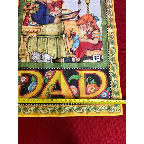 Mary Engelbreit Fathers Day Garden/house Flag Outdoor 22 X 17 Dad with Daughter - Picture 2 of 5